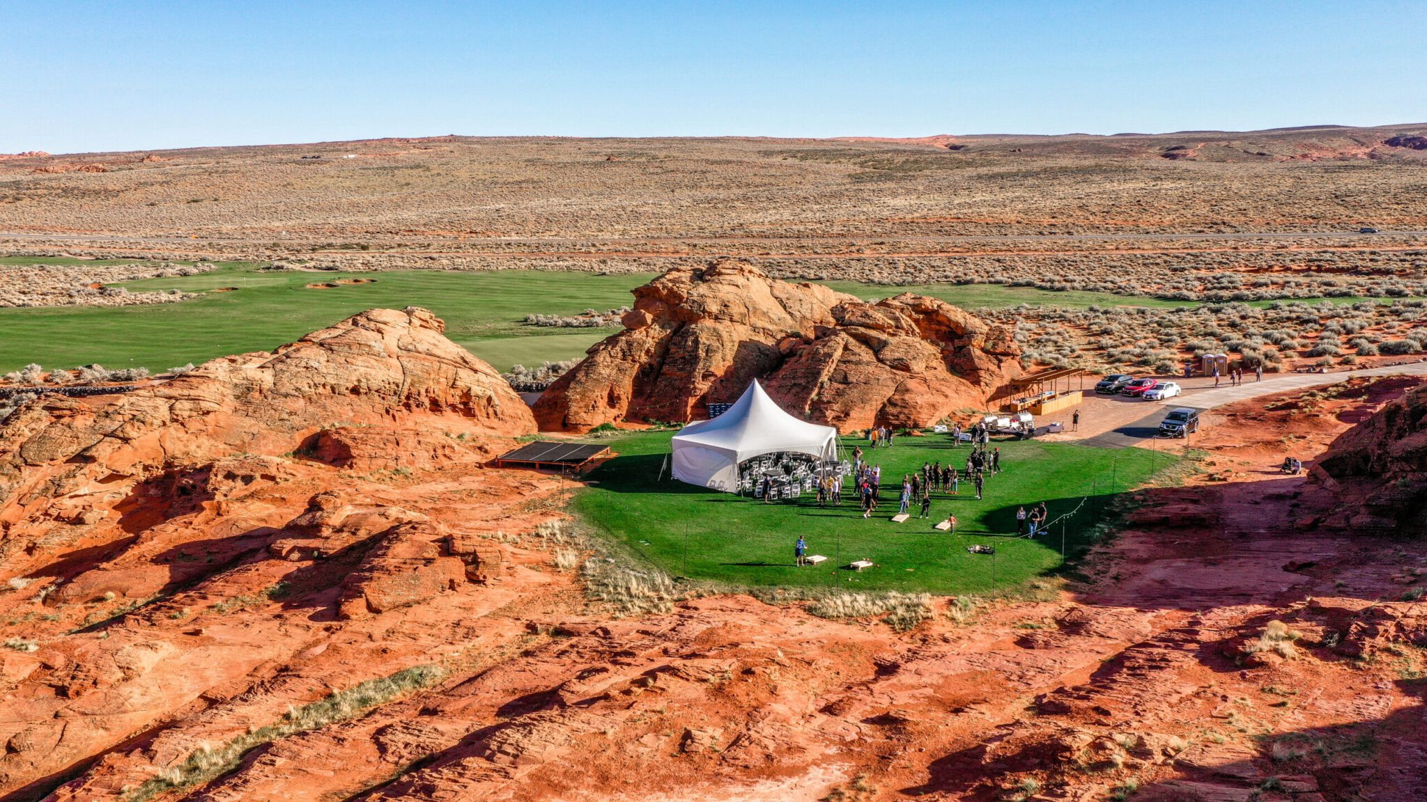 Elegant party venue at Sand Hollow Resort, St. George Utah lodging