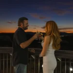 Couple enjoying the patio space at The Grille at Sand Hollow Resort.