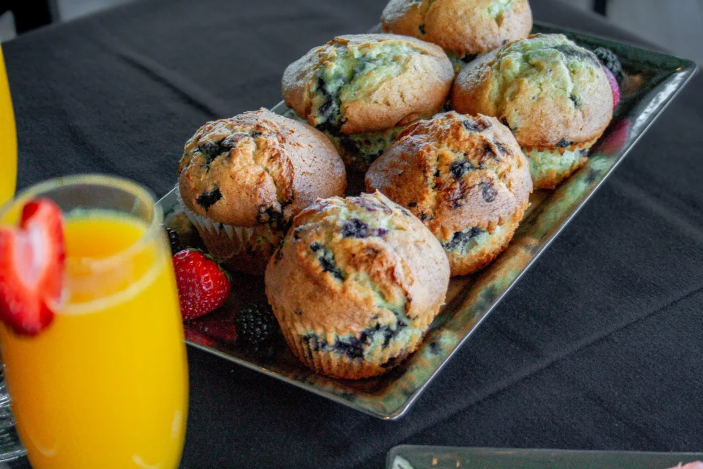 Freshly baked muffins served at The Grille at Sand Hollow Resort