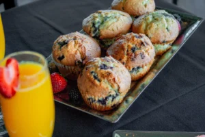 Freshly baked muffins served at The Grille at Sand Hollow Resort