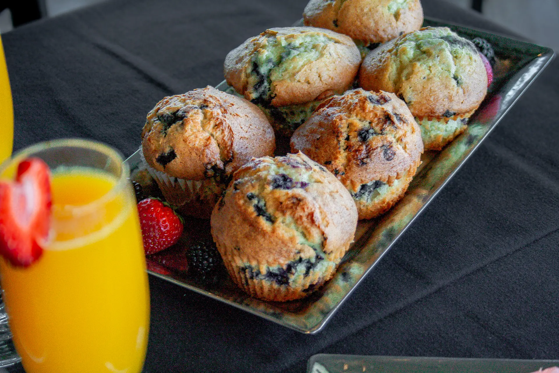 Freshly baked muffins served at The Grille at Sand Hollow Resort